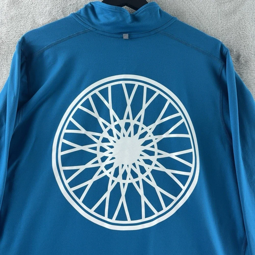 Nike‎ x Soulcycle Quarter Zip Sweater Mens Size Large Blue Long Sleeve